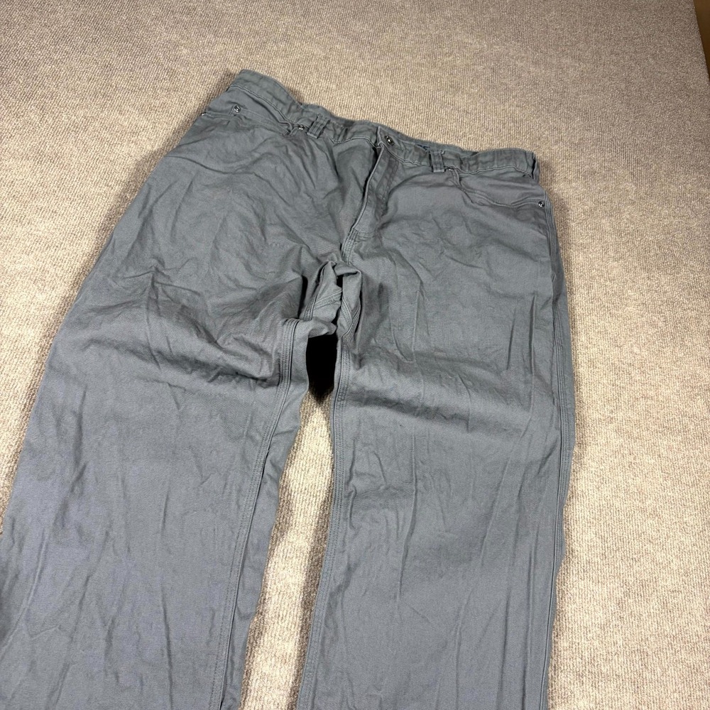 Duluth Trading Co. Flex Fire Hose Pants Mens 38X32 Gray Relaxed Fit Mid Rise